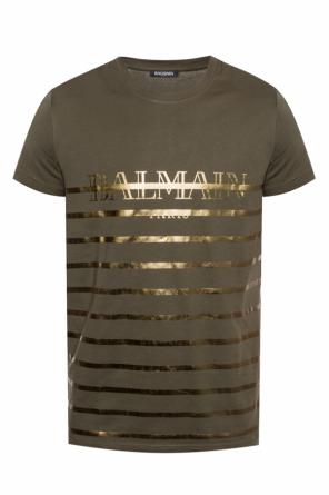 T-shirt with a printed logo, zdjęcie 1 T-shirt with a printed logo od Balmain